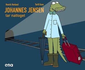 Omslag: "Johannes Jensen tar nattoget" av Henrik Hovland